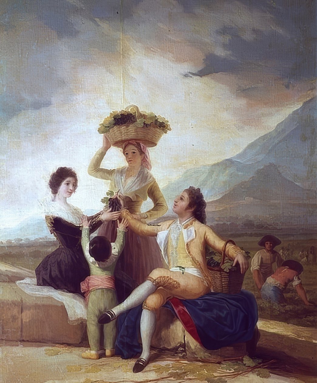 Üzüm hasadı - sonbahar. 1786 by Francisco de Goya