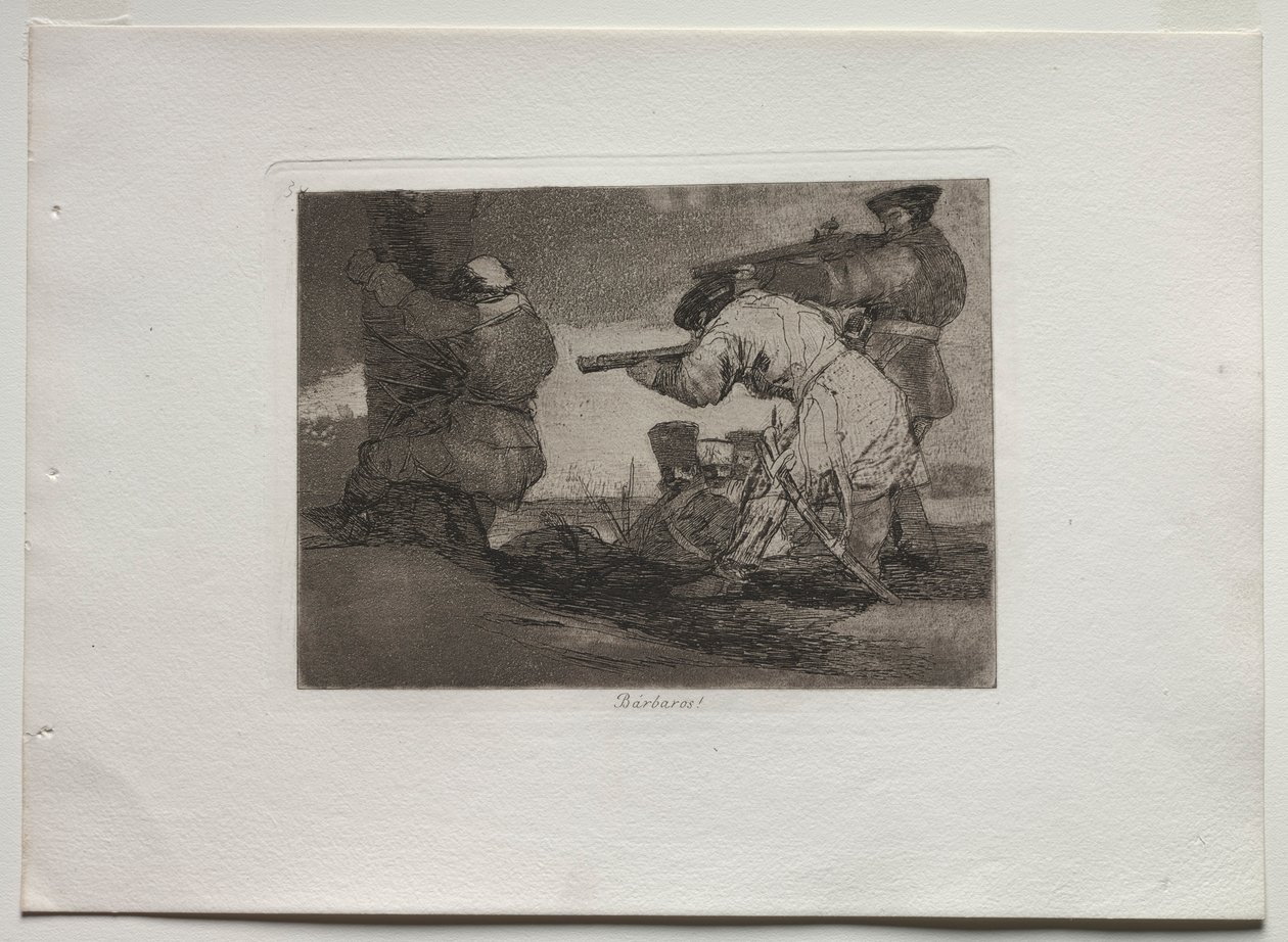 Savaşın Felaketleri: Barbarlar!, 1810-1820. by Francisco de Goya