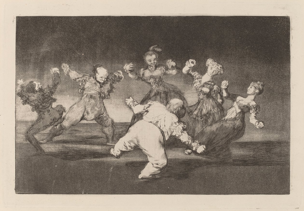 Farklı alegre (Mutlu Delilik) by Francisco de Goya