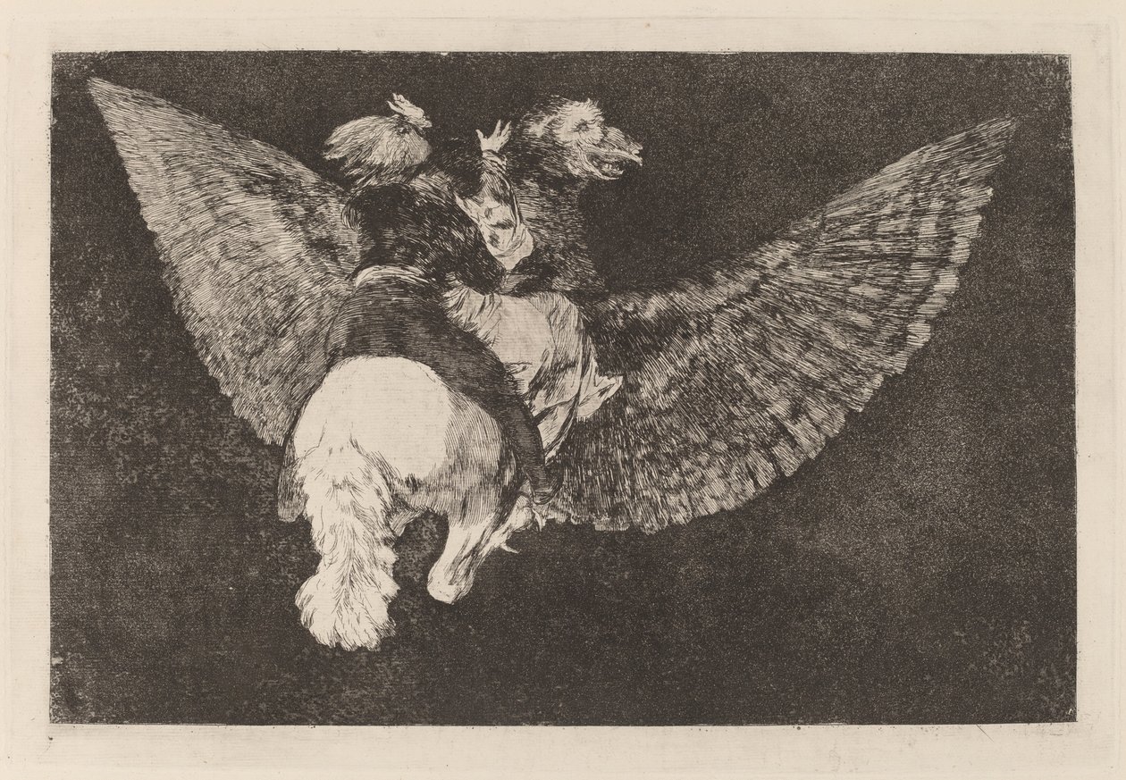Farklı volante (Uçan Delilik) by Francisco de Goya