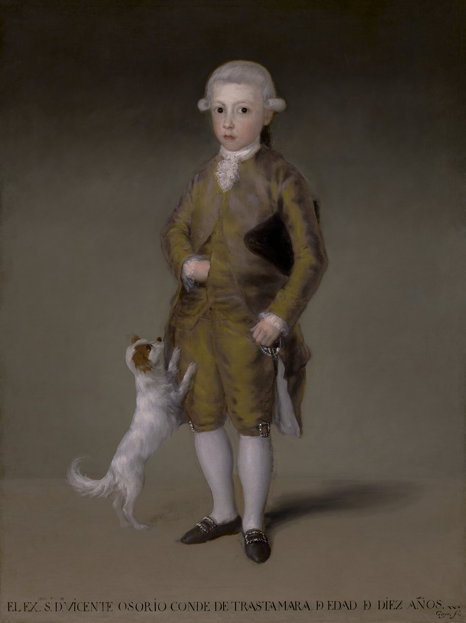 Don Vicente Isabel Osorio de Moscoso y Álvarez de Toledo, Trastamara Kontu, c.1787-88 by Francisco de Goya