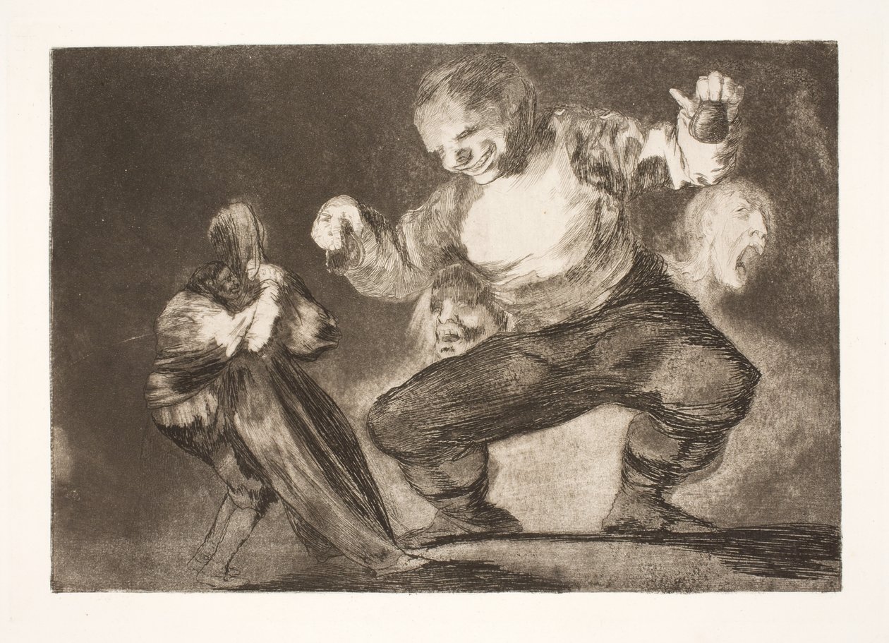 Aptal (Yükün ardından zina gelir) by Francisco de Goya