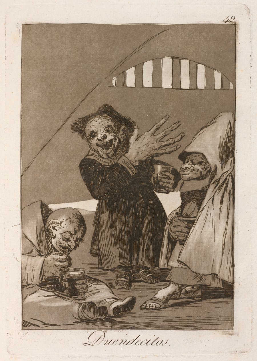 Pixies (Hobgoblinler) by Francisco de Goya