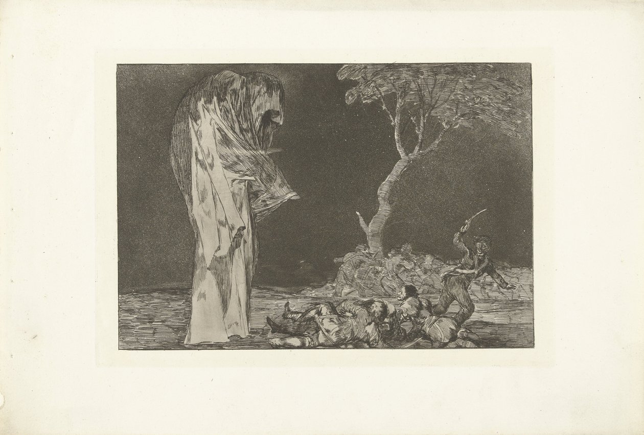 Korkunun aptallığı farklı de miedo Los Disparates (Çılgınlıklar) (dizi adı) Los Proverbios (Atasözleri) (dizi başlığı) by Francisco de Goya