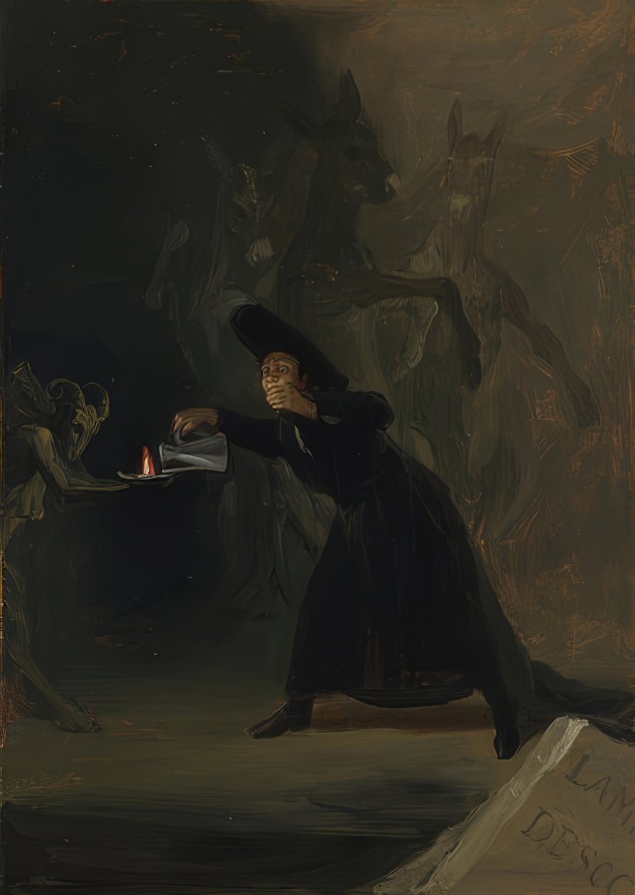 Eine Szene aus Büyülü, Kuvvet von Antonio de Zamora. 1798 by Francisco de Goya