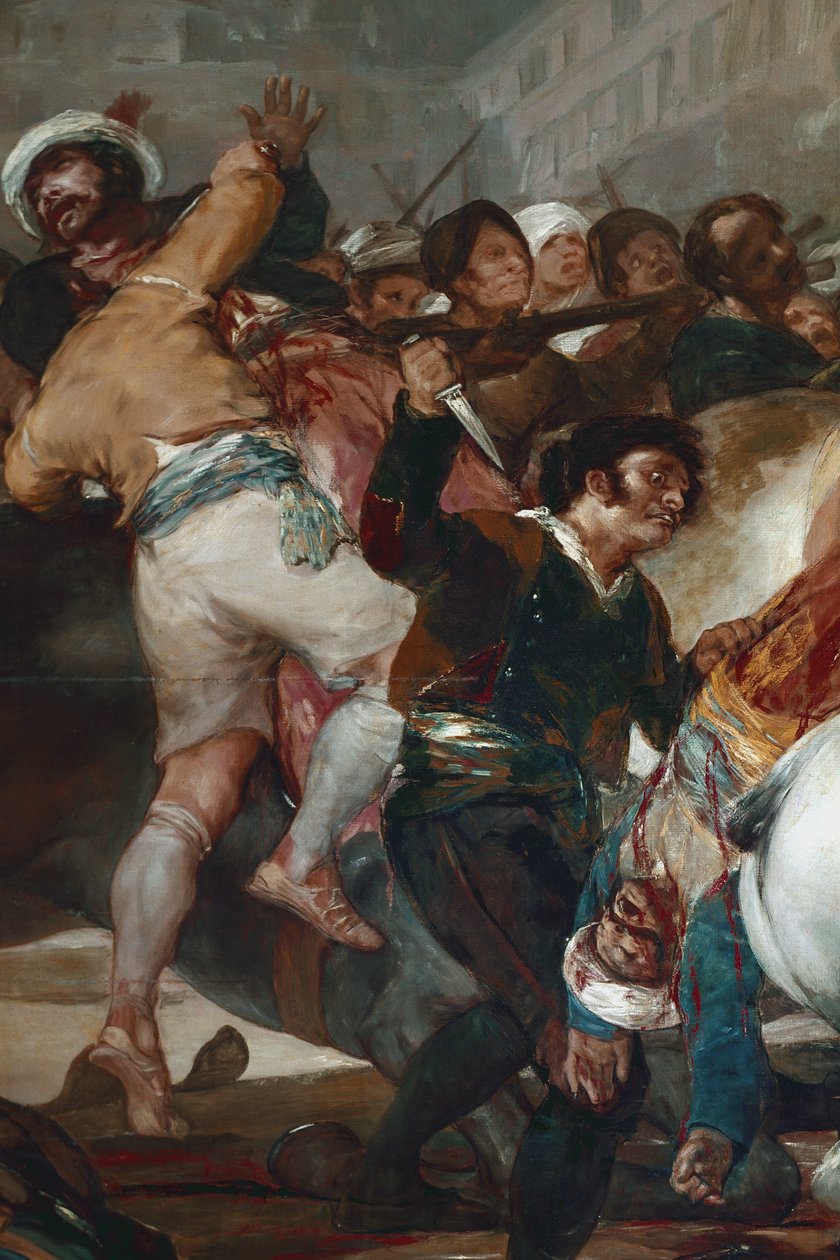 El dos de Mayo (2 Mayıs) veya Memlüklerin suçlaması. Detay (tuval üzerine yağlı boya by Francisco de Goya