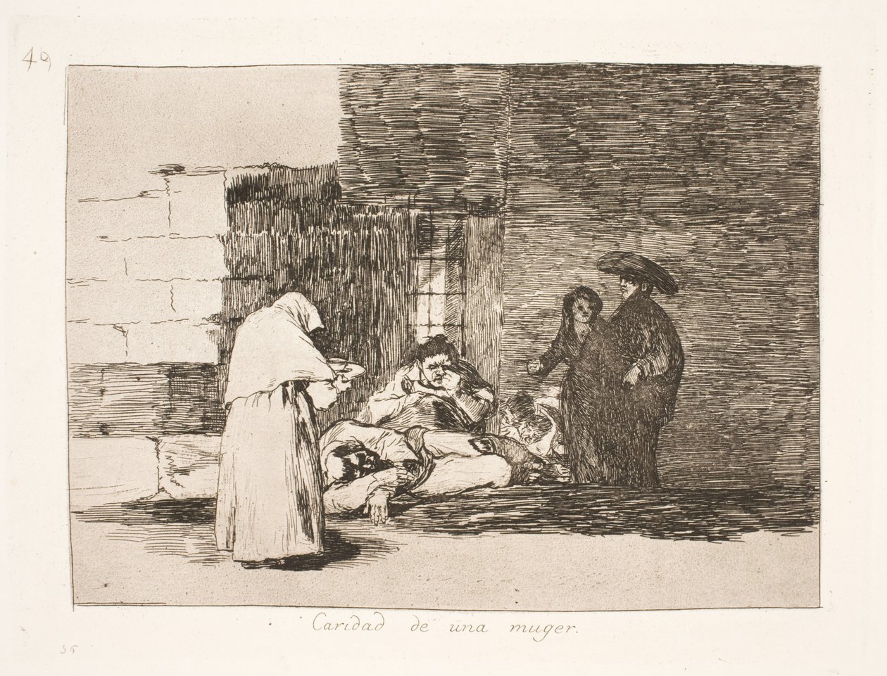 Bir Kadının Merhameti (49) by Francisco de Goya