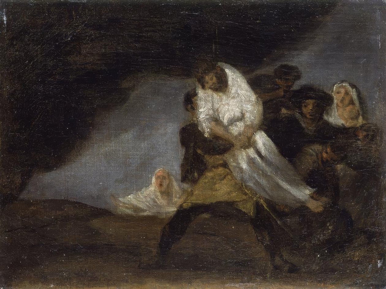 F.de Goya, Asılmış Keşiş / Resim by Francisco de Goya