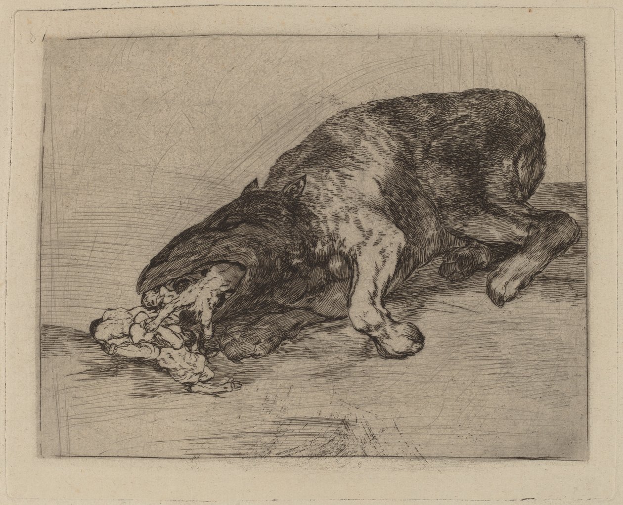 Azılı canavar! (Acı Canavar!) by Francisco de Goya