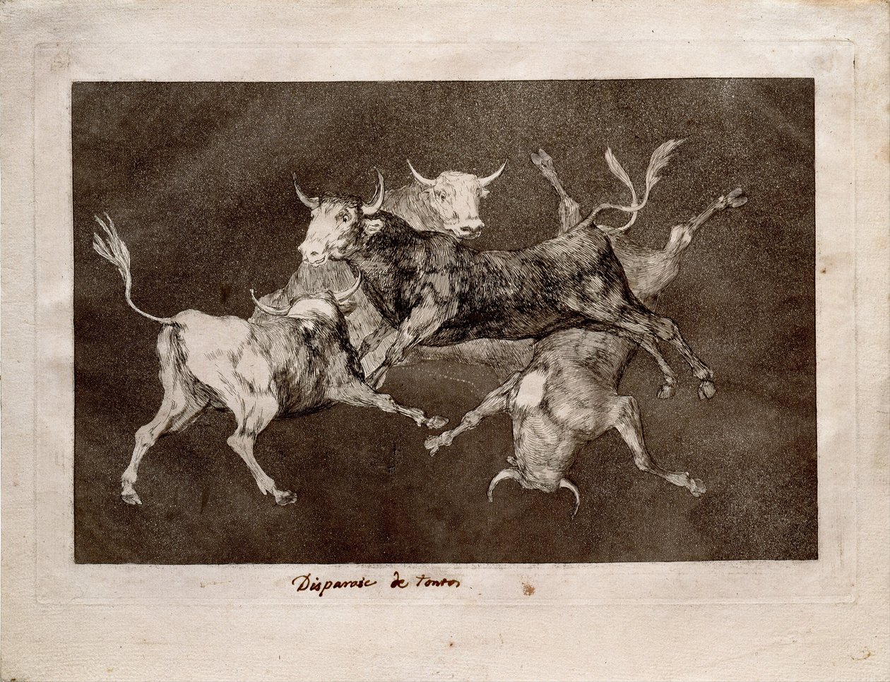 Los Disparates Follies serisinden Fools Folly, 1815-1819 by Francisco de Goya