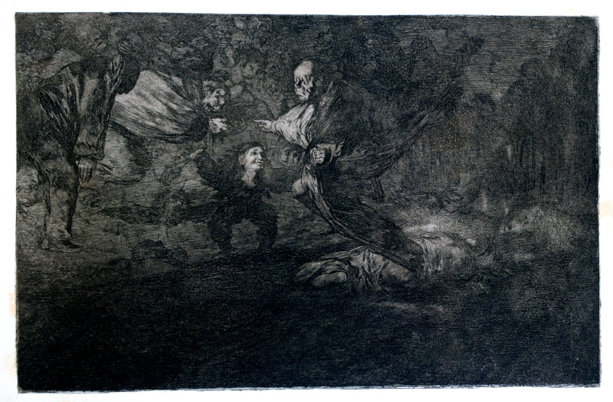 Cenaze Bilmecesi, 1819-1823 by Francisco de Goya