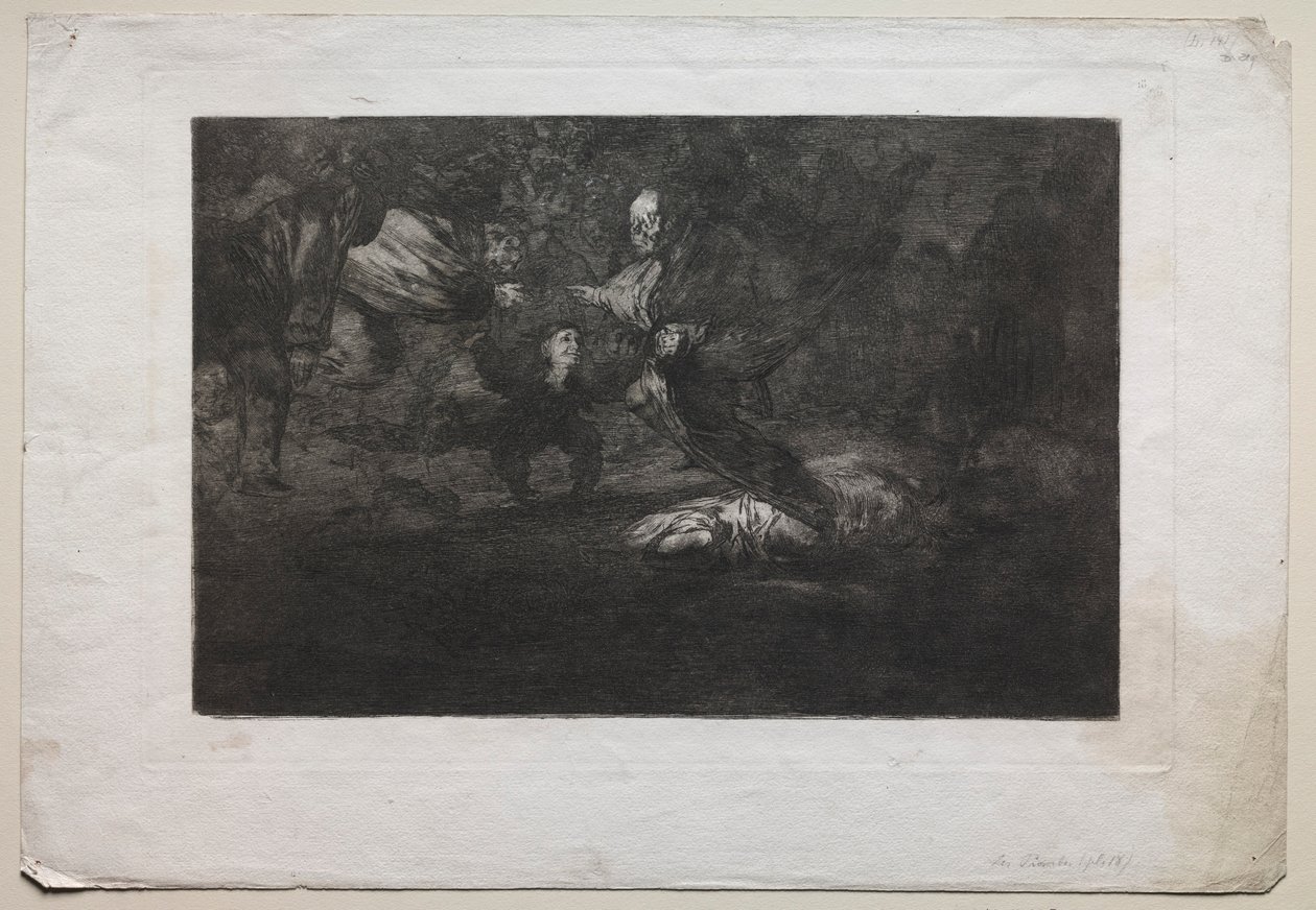 Onları Tanrı Yaratır ve Birlikte Birleşirler. by Francisco de Goya