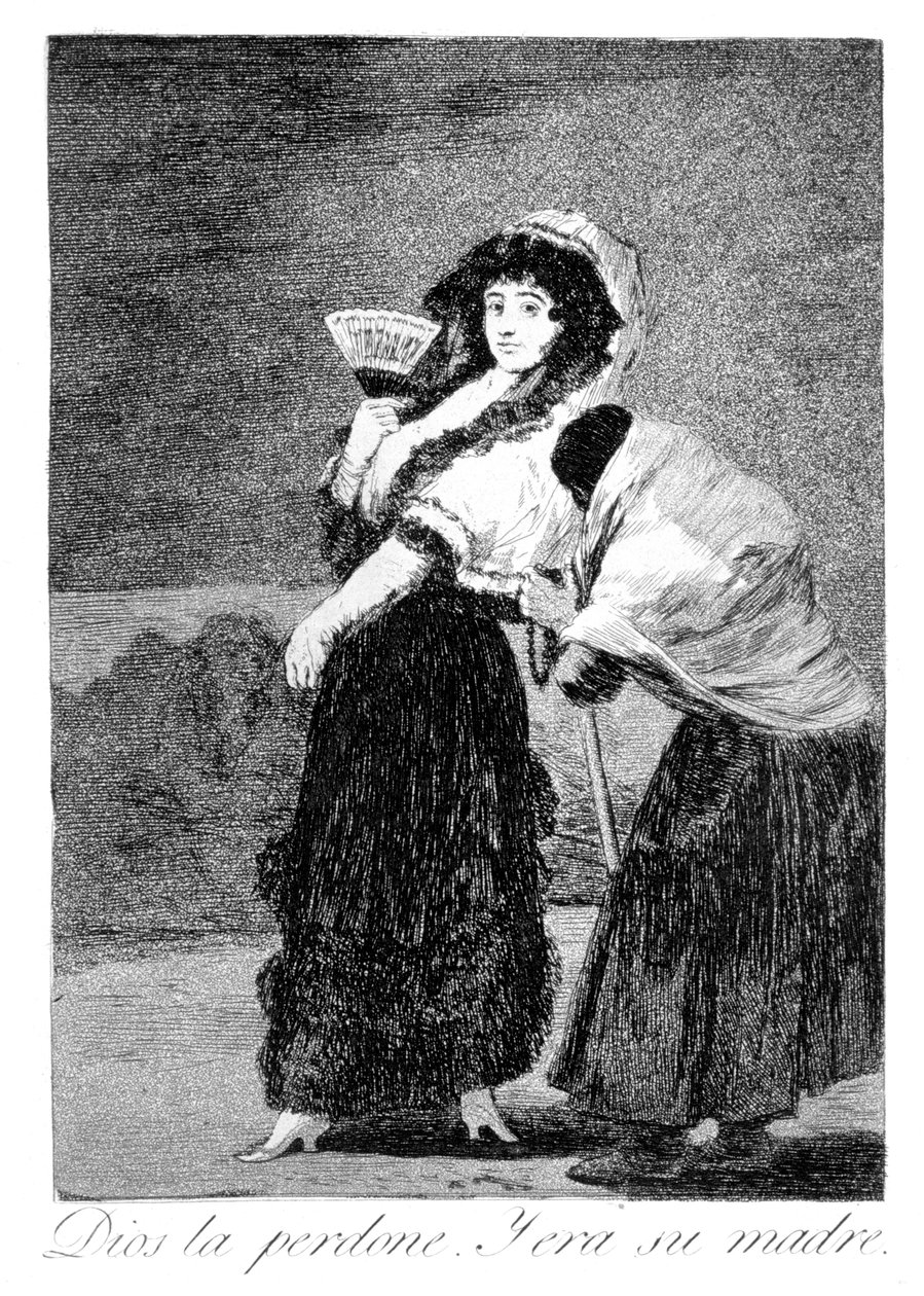 Tanrı onu affetsin ve annesiydi, 1799 by Francisco de Goya