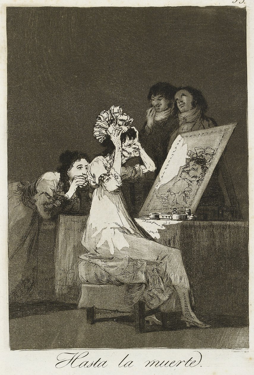 Hasta la muerte, 1799 (aşındırma, kuru nokta ve aquatint) by Francisco de Goya