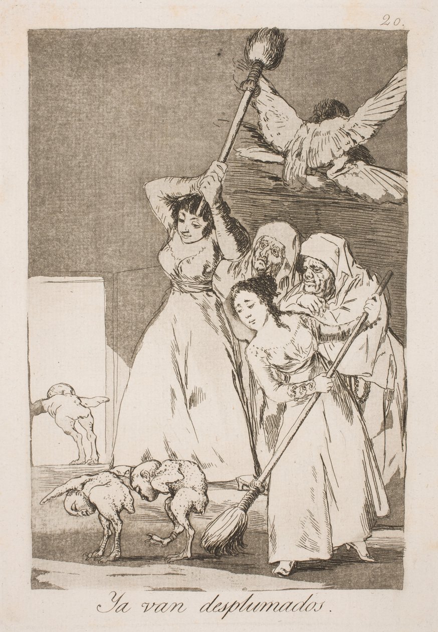 Burada tüm tüyler için seçildiler by Francisco de Goya