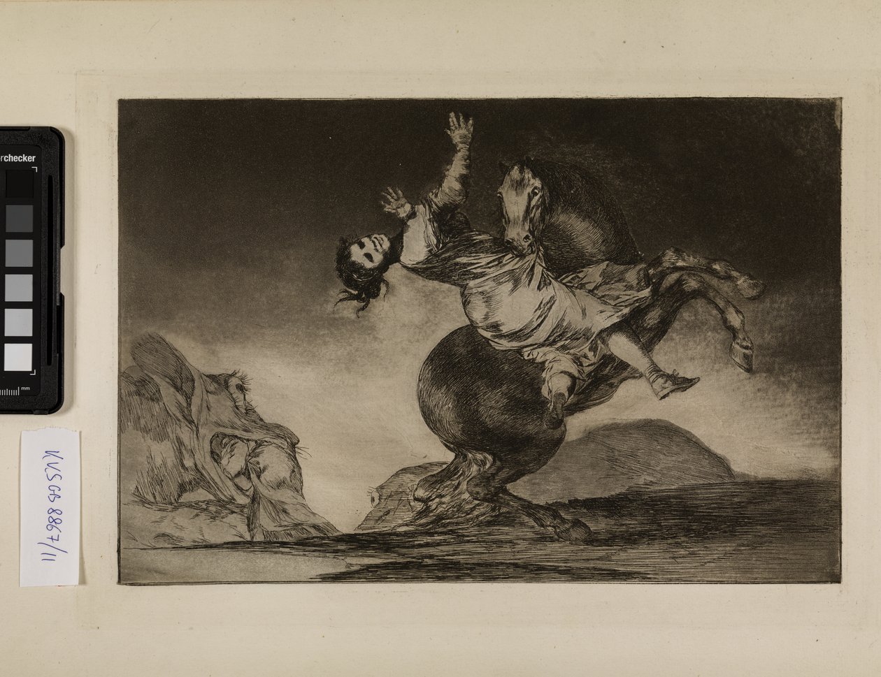 Atı kaçıran (Bir kadın ve bir at, bırakın onları bir başkası evcilleştirsin) by Francisco de Goya