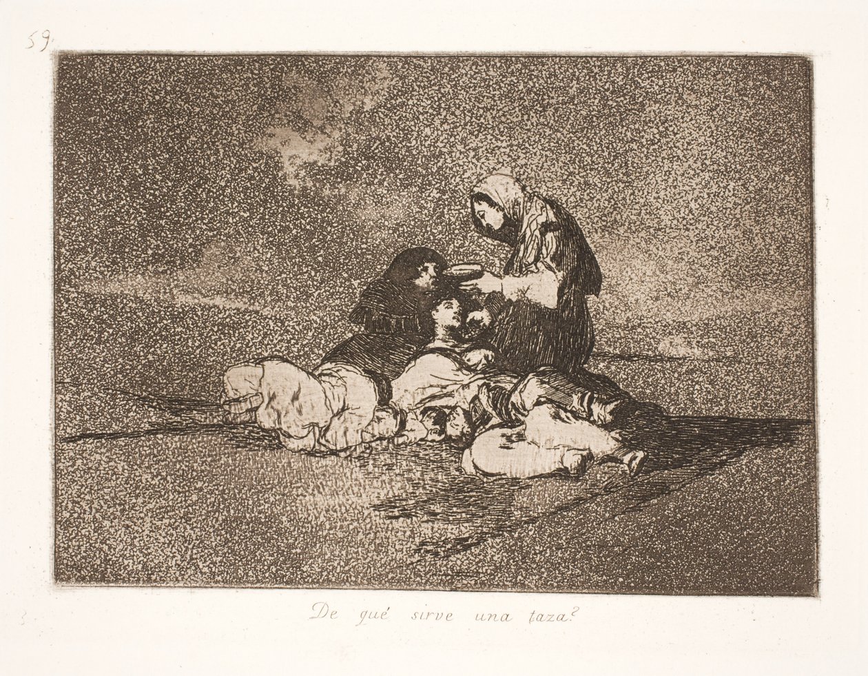 Tek bir bardak ne önerir? (59) by Francisco de Goya