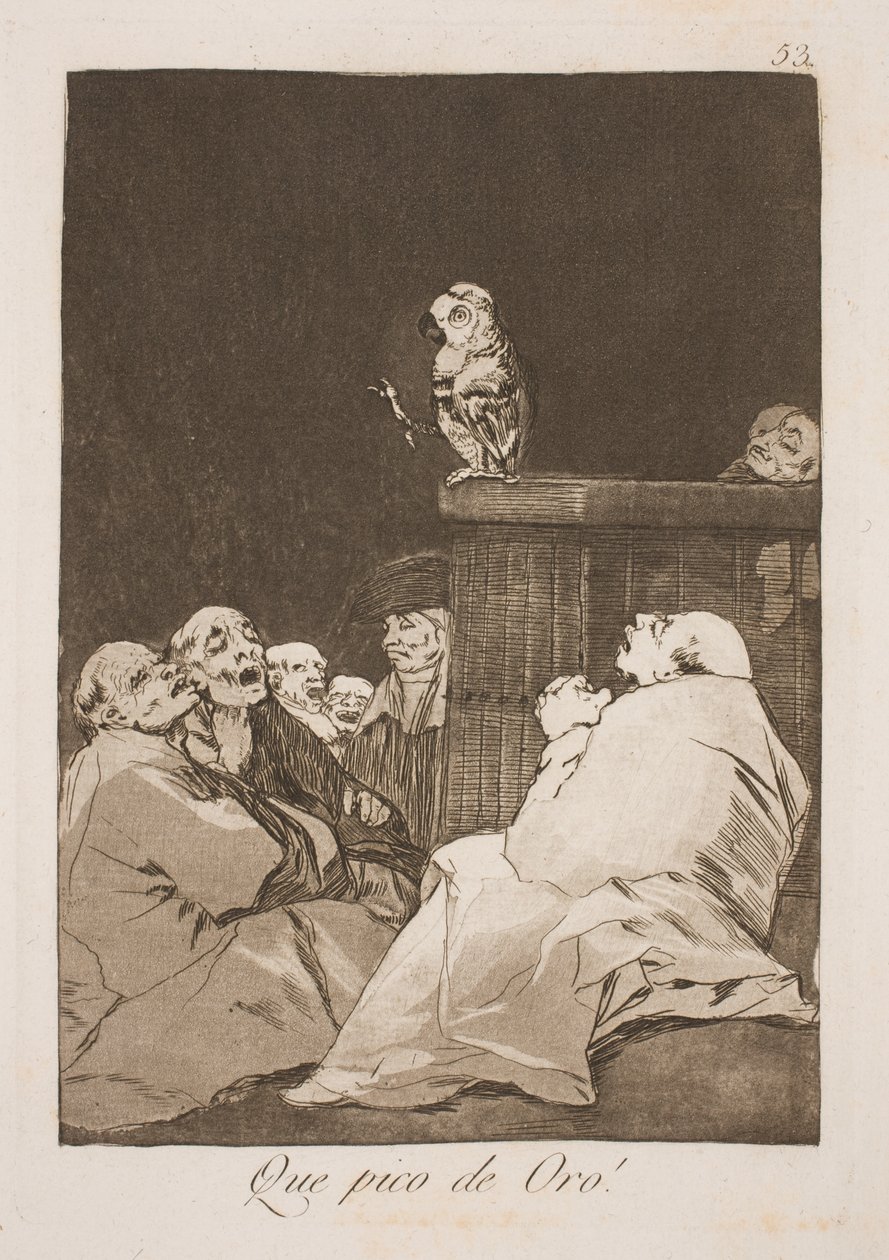 Ne altın bir gaga by Francisco de Goya