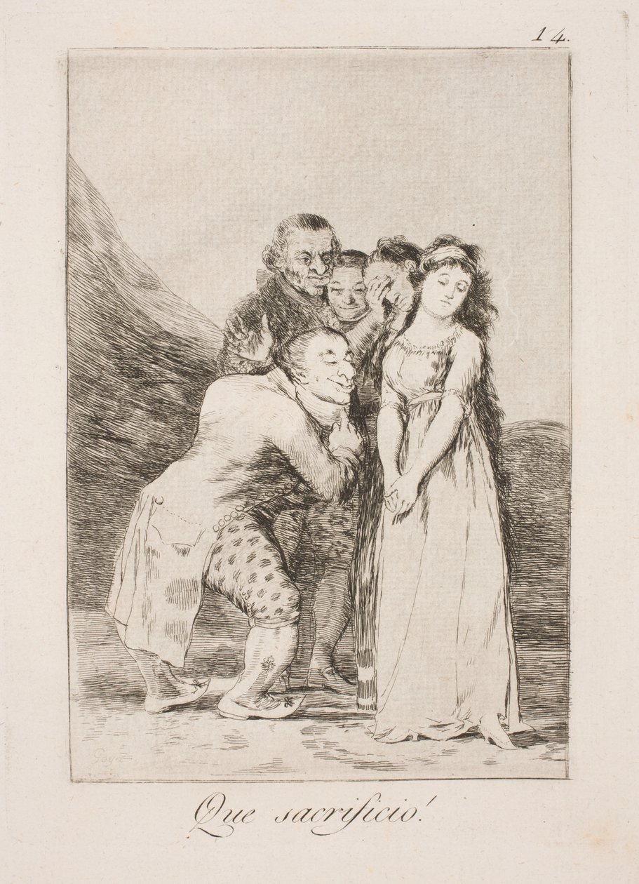ne fedakarlık by Francisco de Goya