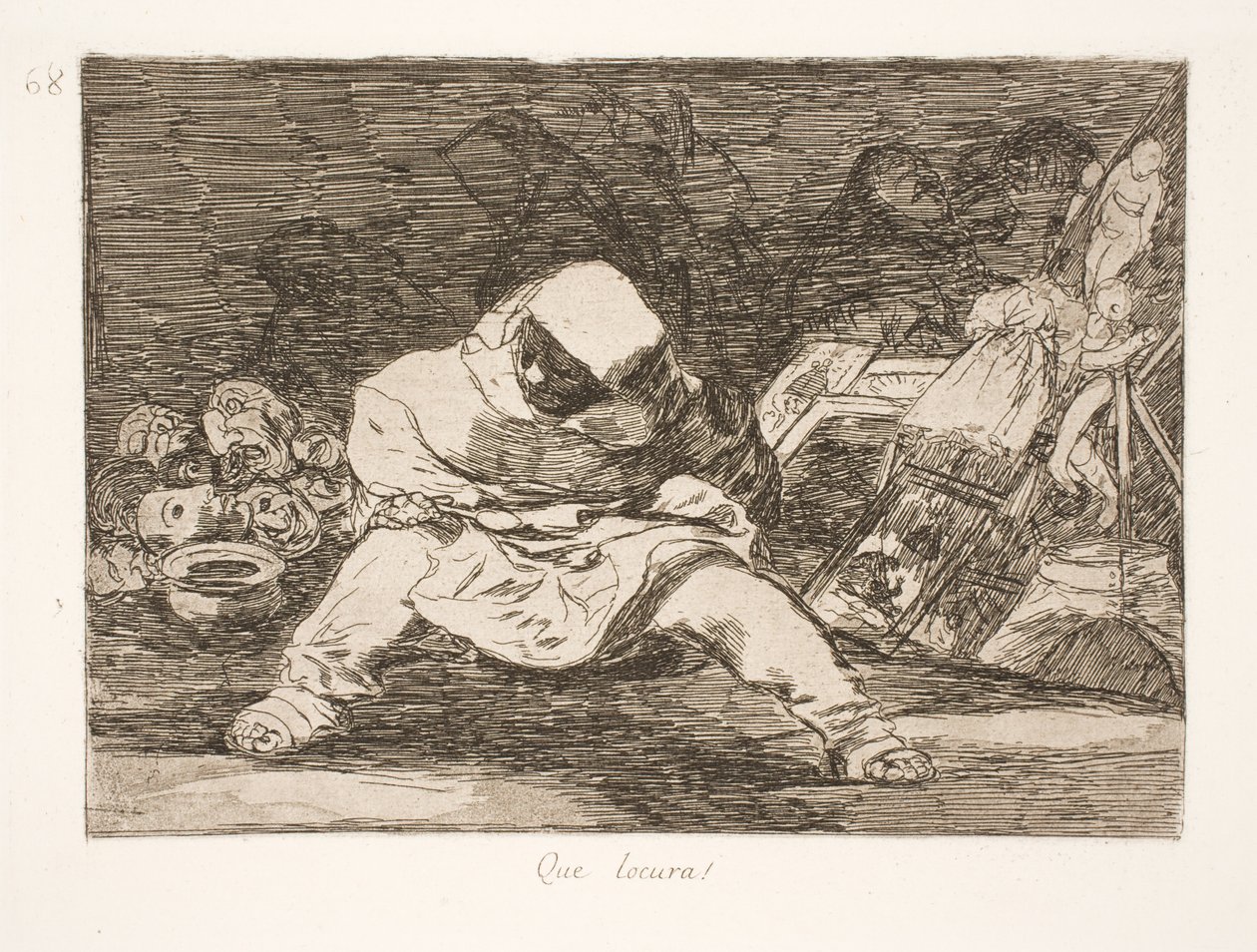 Ne delilik! (68) by Francisco de Goya