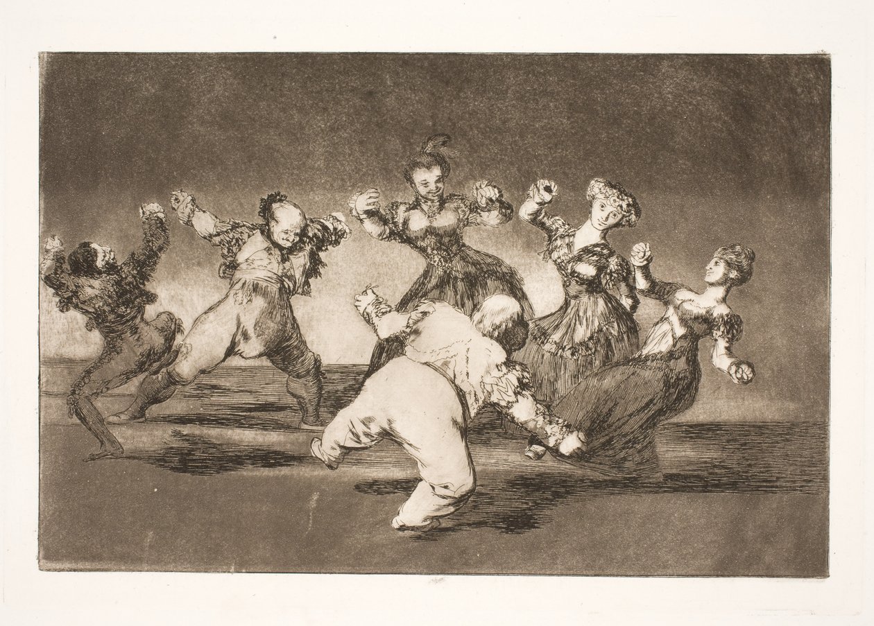 Marion dans etmek istiyorsa sonuçlarına kendisi katlanmak zorunda. by Francisco de Goya