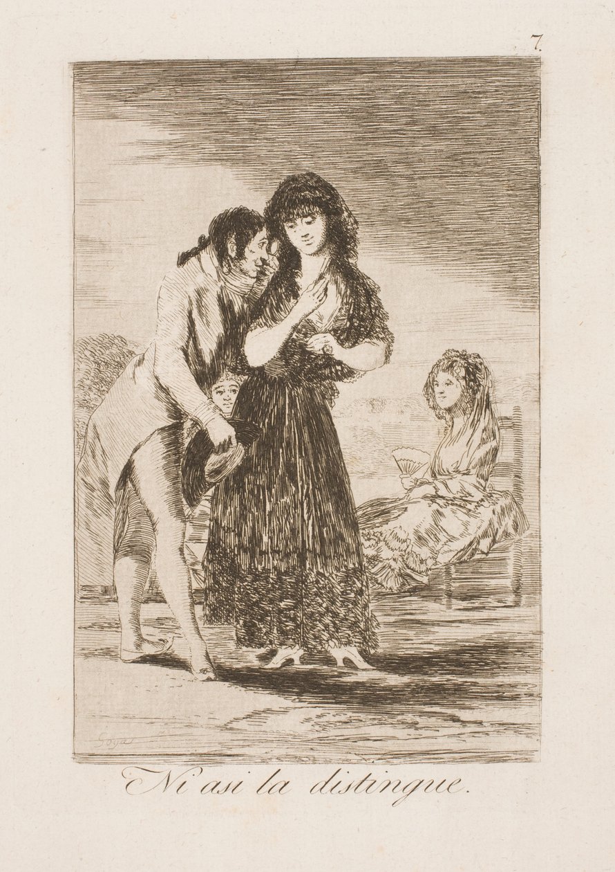 Bu şekilde bile onu tanımıyor by Francisco de Goya
