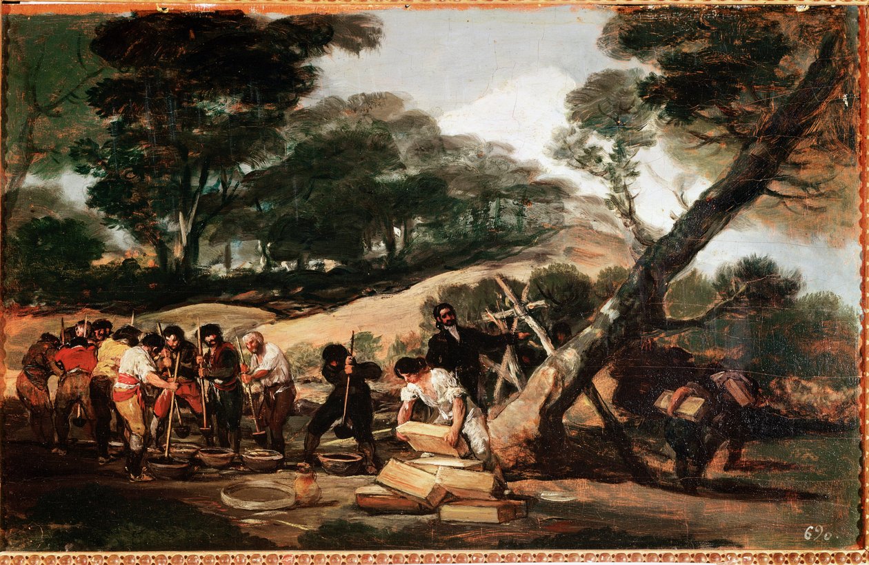 Barutun yasadışı bitkisi (tuval üzerine yağlı boya by Francisco de Goya