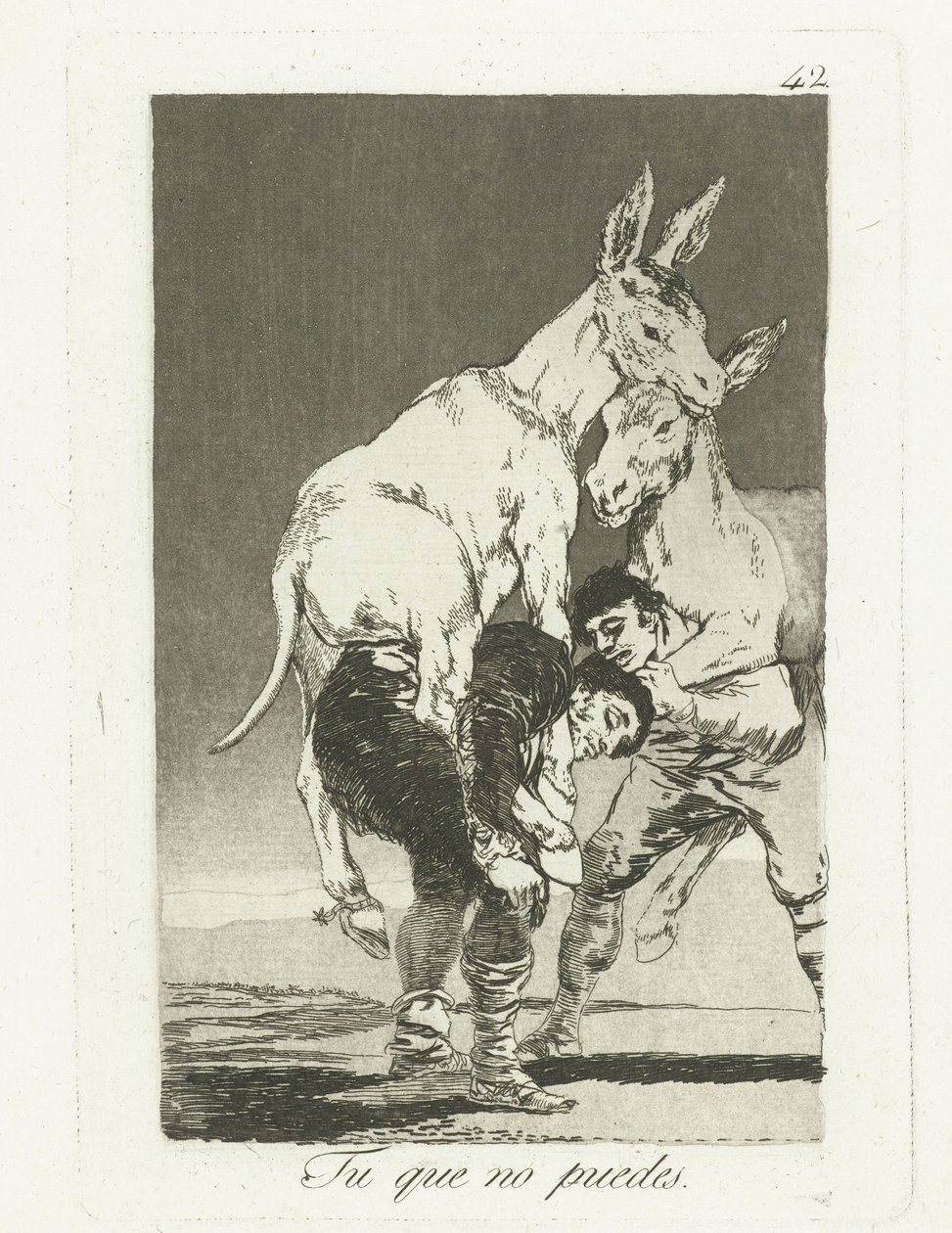 Artık Tu que no puedes yapamayanlar (nesne üzerine başlık) Los Caprichos (dizi başlığı) by Francisco de Goya