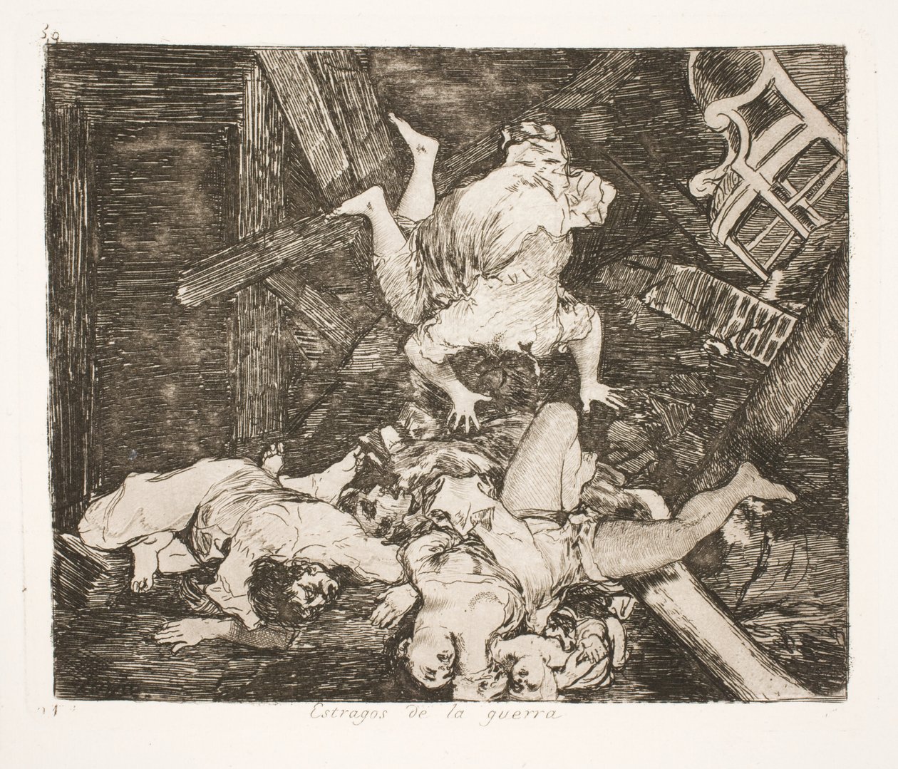 Savaşın dehşeti (30) by Francisco de Goya