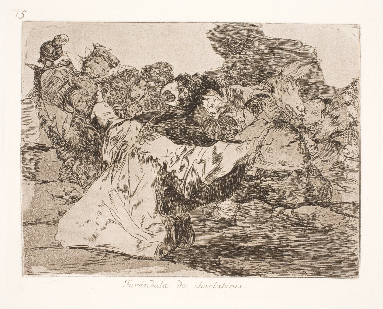Kvaksalvernes Runddans (75) by Francisco de Goya
