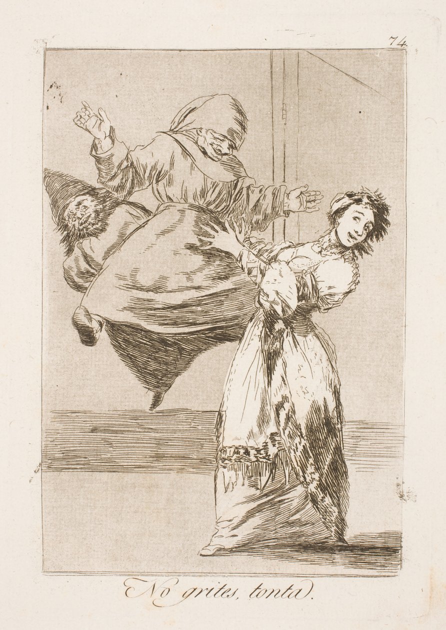 Aptalına bağırma! by Francisco de Goya