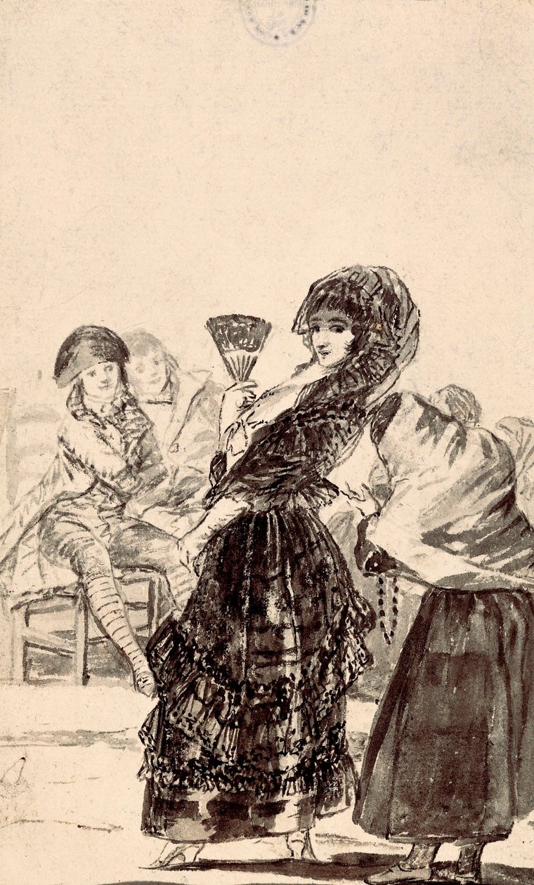 Los caprichos: "Tanrı onu affetsin, o annesiydi" by Francisco de Goya