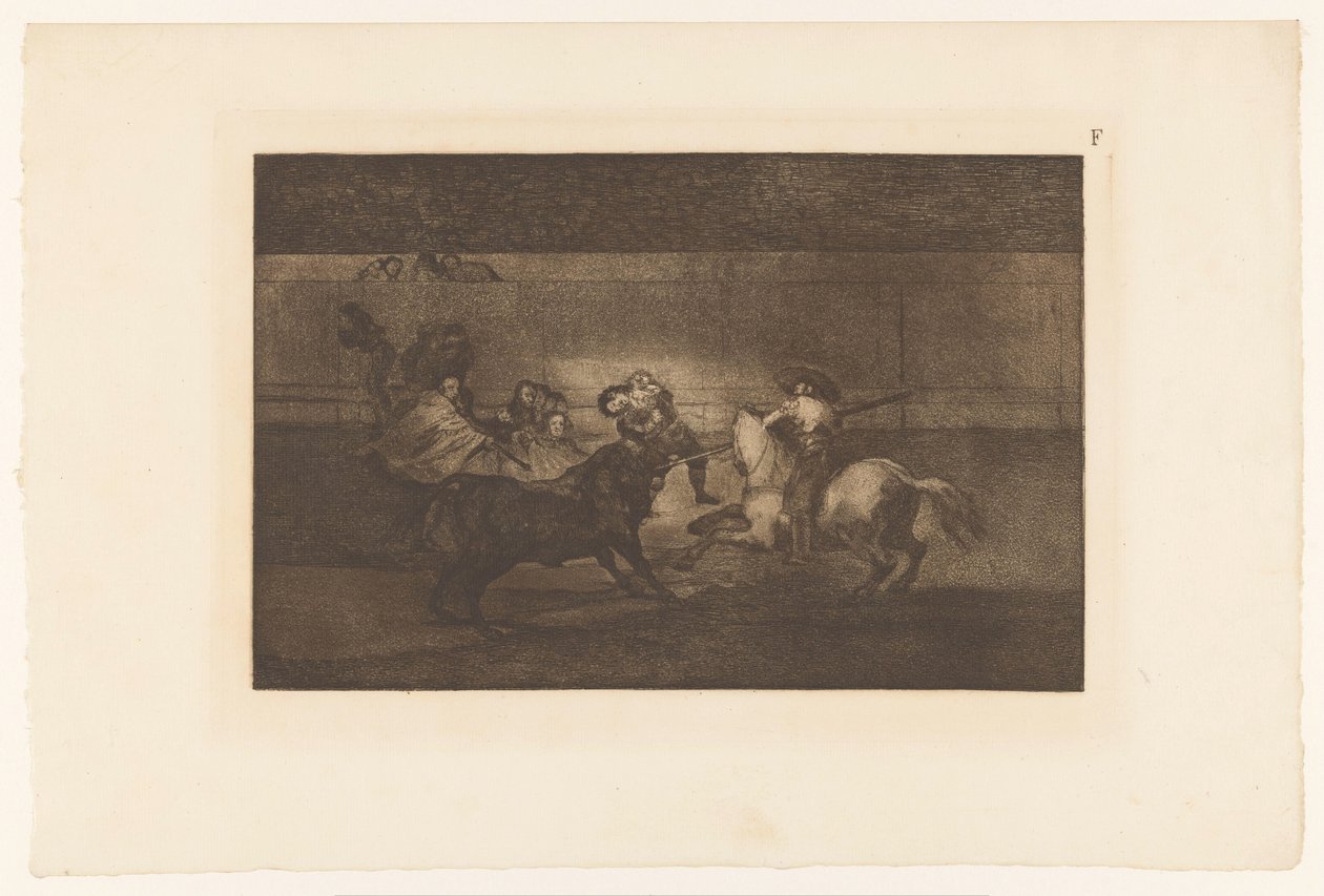 Boğa boynuzuna çakılan adam Mort de Pepe Illo Boğa Güreşi (dizi başlığı) La Taureaumachie (dizi adı) La Tauromaquia (dizi adı) by Francisco de Goya