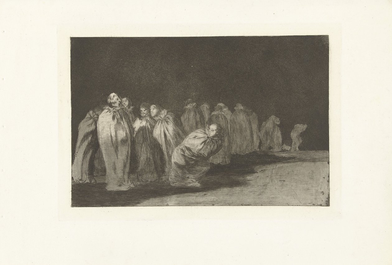 Erkekler ceplerinde Los Ensacados Los Disparates (Çılgınlıklar) (dizi adı) Los Proverbios (Atasözleri) (dizi başlığı) by Francisco de Goya