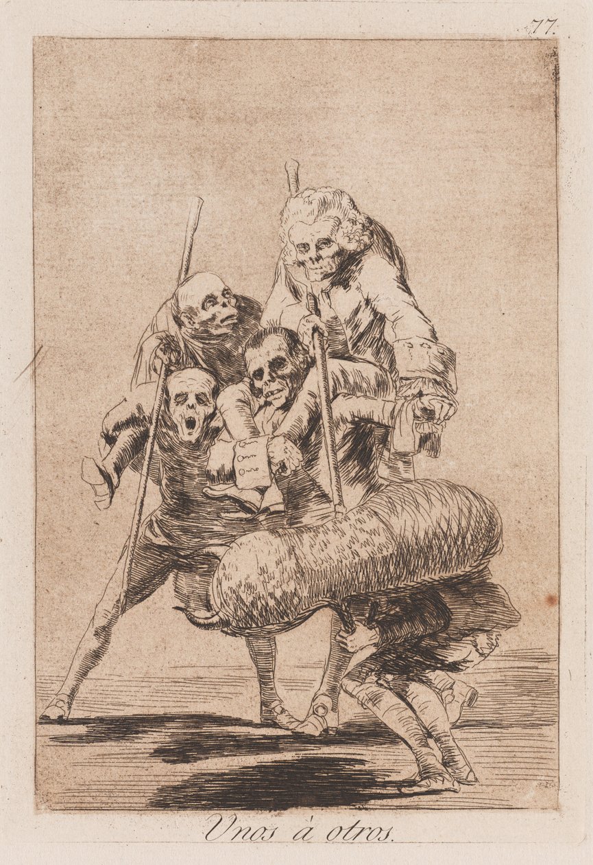 Sahte Boğa dövüşü, 18. yüzyılın sonu ve 19. yüzyılın başı (baskı) by Francisco de Goya