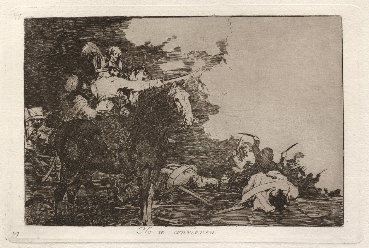 Hayır se convienen (Kabul Etmiyorlar) by Francisco de Goya