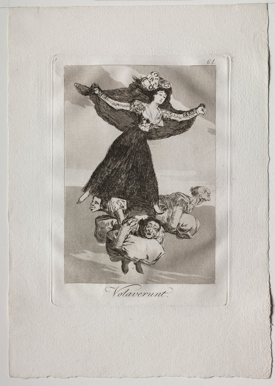 Seksen Kapris: Volaverunt by Francisco de Goya