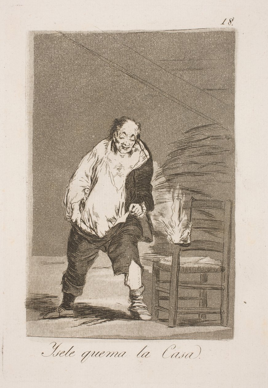 Ve evini yakıyorsun by Francisco de Goya