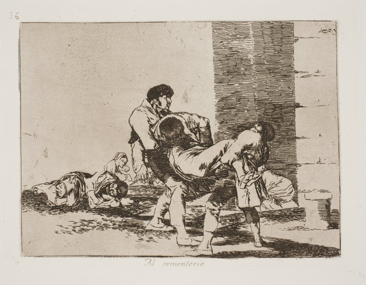 mezarlığa giderken (56) by Francisco de Goya