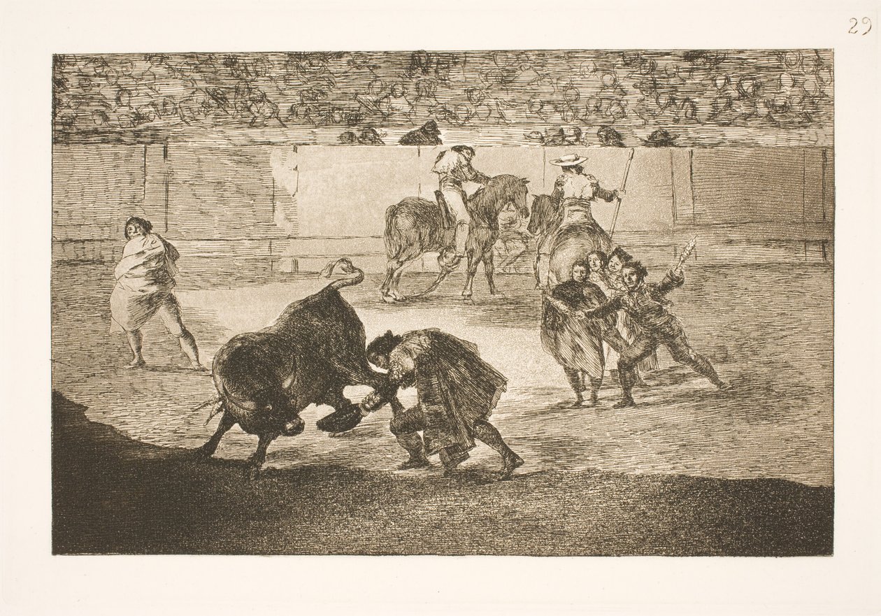 Pepe Illo bir "rekorte" gerçekleştirir by Francisco de Goya