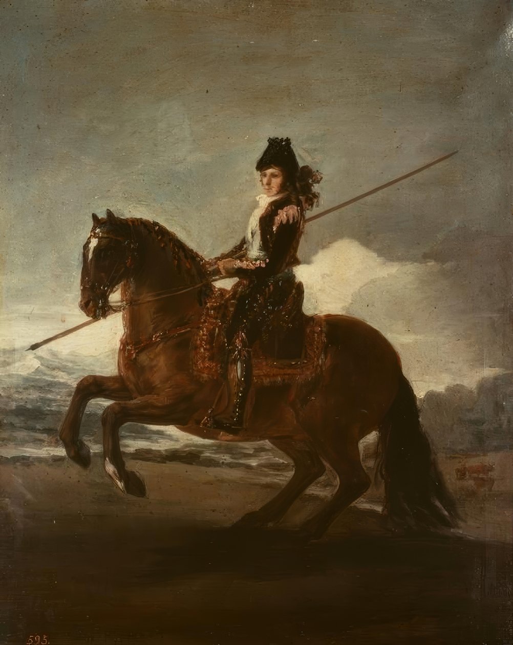 At sırtında pikador by Francisco de Goya