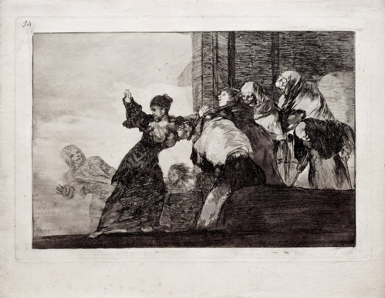 Los Disparates Follies dizisinden Zavallı Folly, 1815-1819 by Francisco de Goya