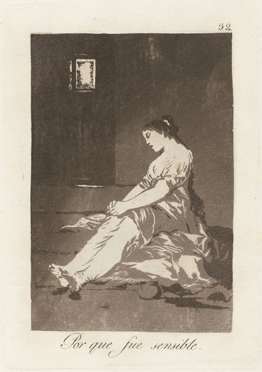 Duyarlı olduğu için (Duyarlı olduğu için) by Francisco de Goya