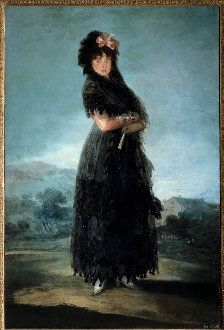 Portre ve Mariana Waldstein, Marquise de Santa Cruz (1763-1808) Francisco de Goya