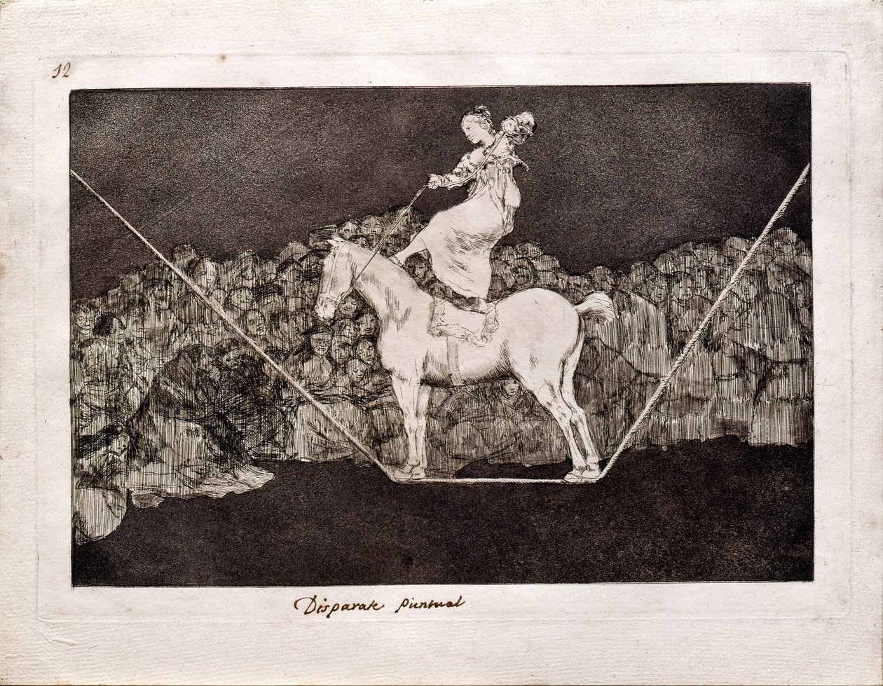 Los Disparates Follies dizisinden Kesin Delilik, 1815-1819 by Francisco de Goya