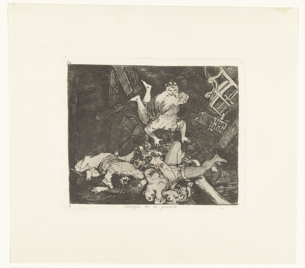 Ravages van de oorlog Savaşın yıkıntıları (nesne üzerindeki başlık) De gruwelen van de oorlog (dizi başlığı) The Disasters of War (dizi başlığı) by Francisco de Goya