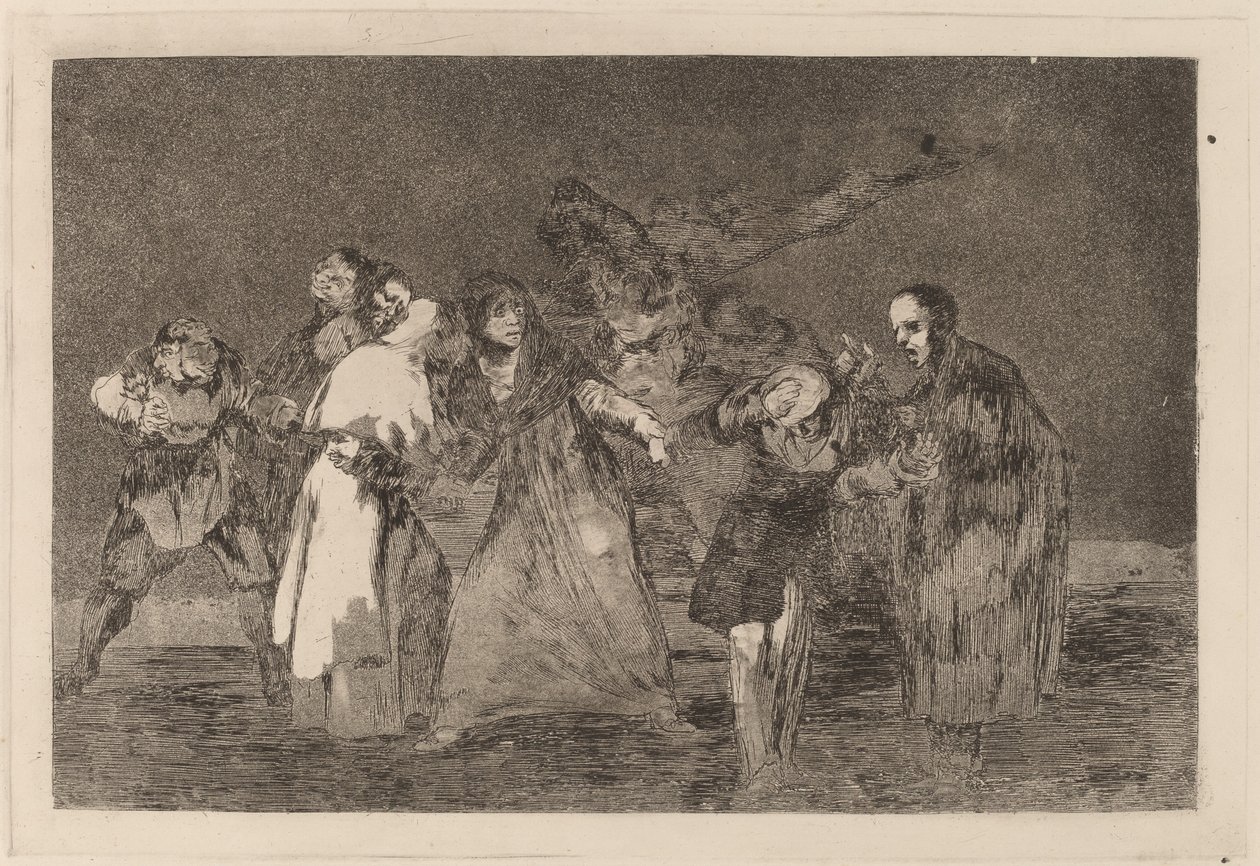 Bıçakları iyileştirir ama kötü sözleri değil (Yaralar Aceleci Sözlerden Daha Hızlı İyileşir) by Francisco de Goya