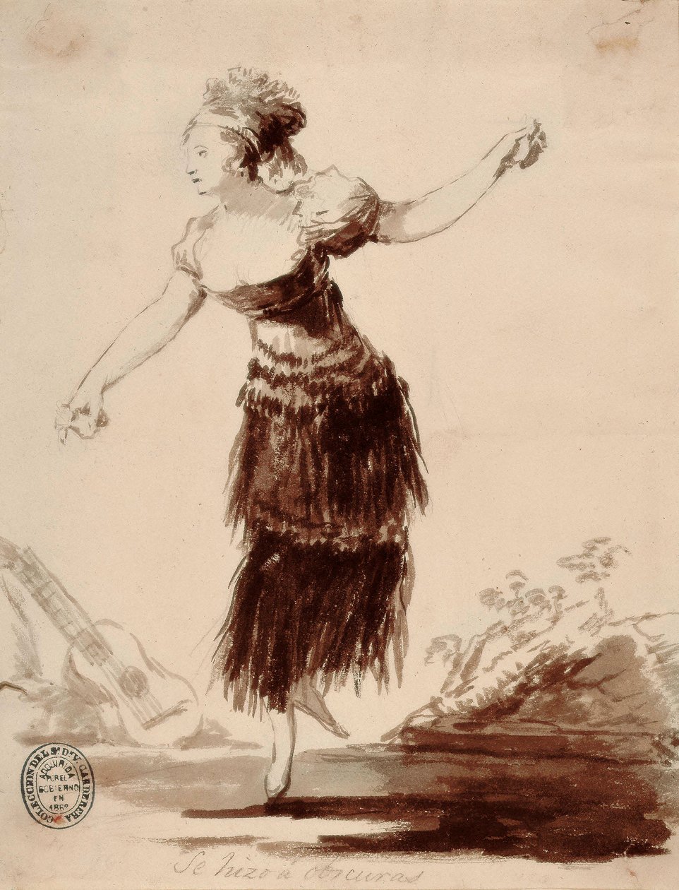 Se hizo a oscuras (O gölge tarafından yaratıldı) by Francisco de Goya