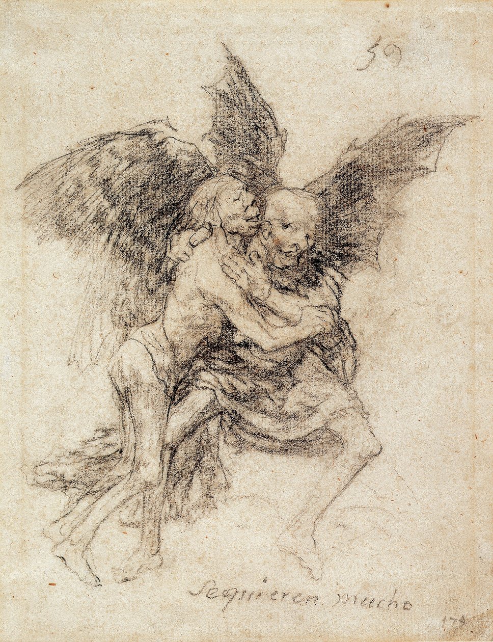 Se quieren Mucho (Birbirlerini çok severler) by Francisco de Goya