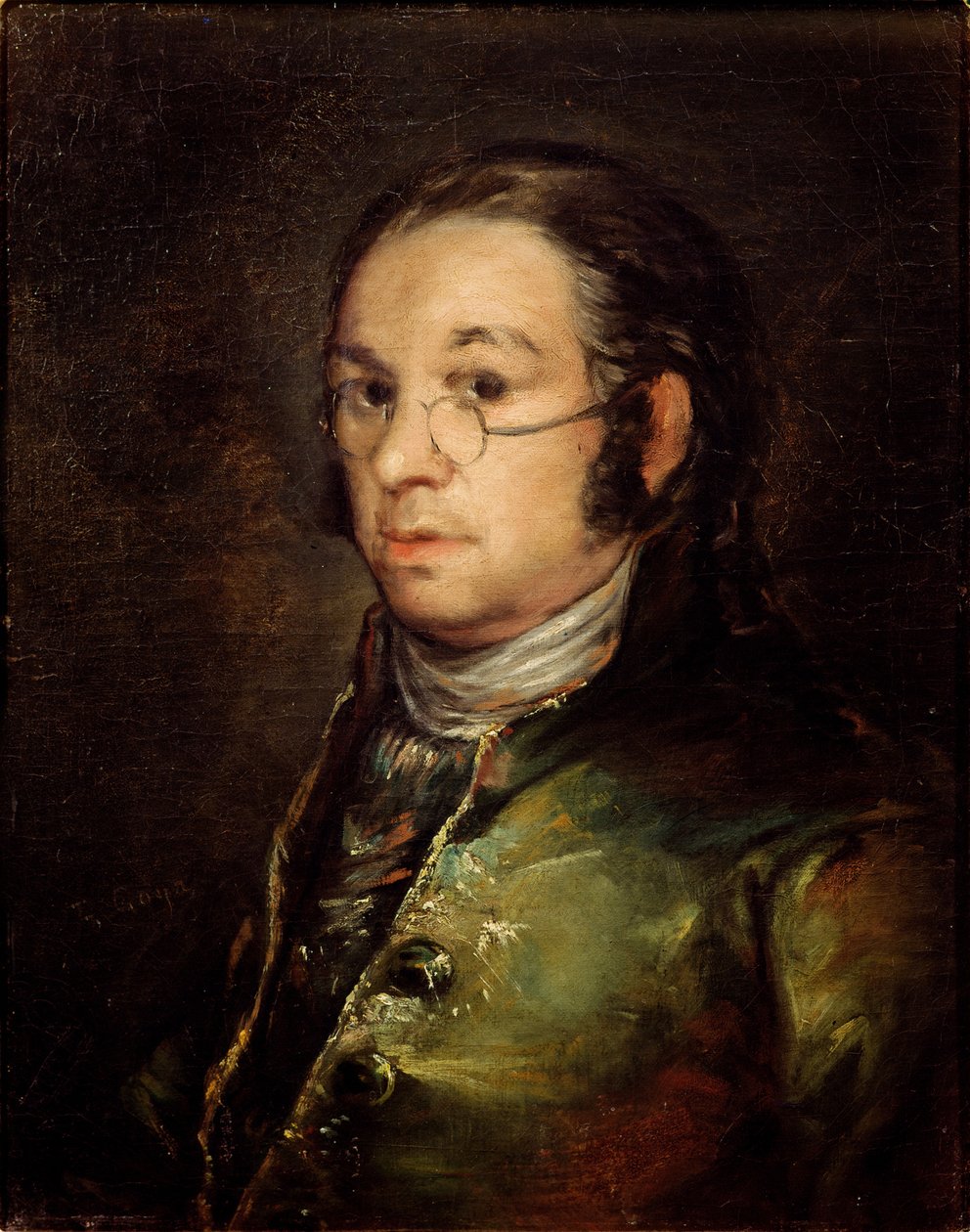 Gözlüklü Otoportre by Francisco de Goya